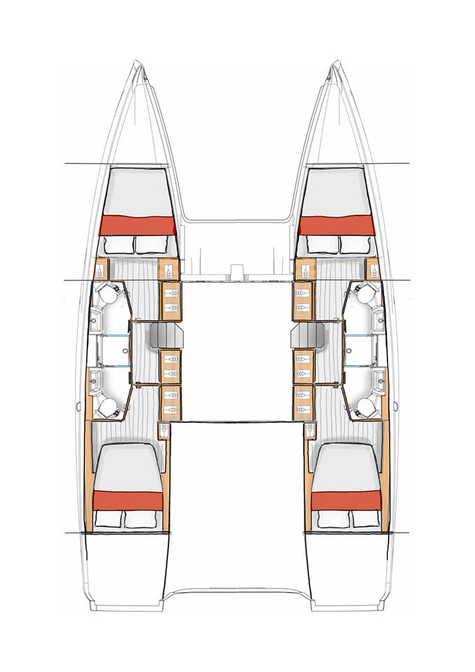 Louer Catamaran avec ou sans skipper Excess à Komolac