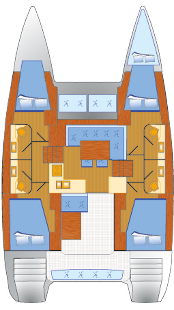 Location Catamaran Lagoon avec permis