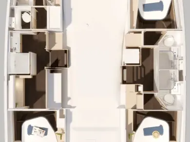 Location à Road Town - Fountaine Pajot Fountaine Pajot FP 44 Maestro - 3 cab. sur SamBoat