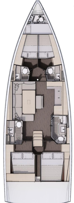 Location bateau Göcek pas cher Dufour 470