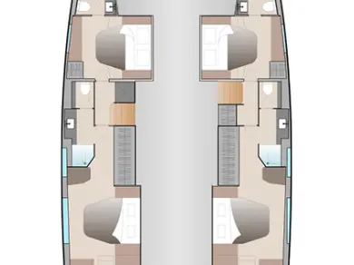 Location Catamaran à Seget Donji - Fountaine Pajot Aura 51