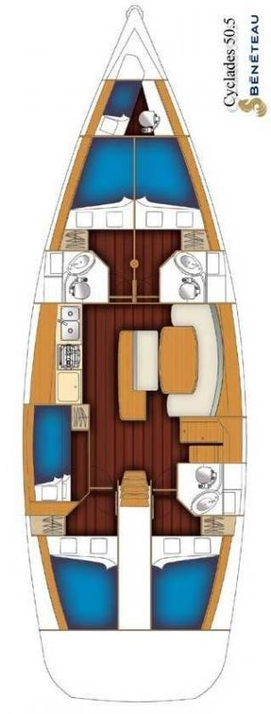 Location à Álimos - Bénéteau Cyclades 50.5 sur SamBoat