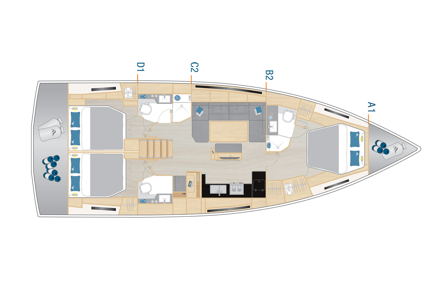 Louez un Hanse Hanse 460 à Seget Donji