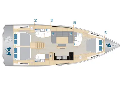Louez un Hanse Hanse 460 à Seget Donji