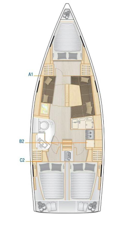 Hanse Hanse 388 a louer à Seget Donji