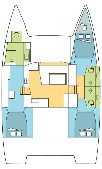 Location Catamaran Fountaine Pajot avec permis