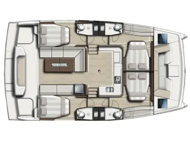 Location Catamaran à Göcek - Bali Bali Catspace Voile