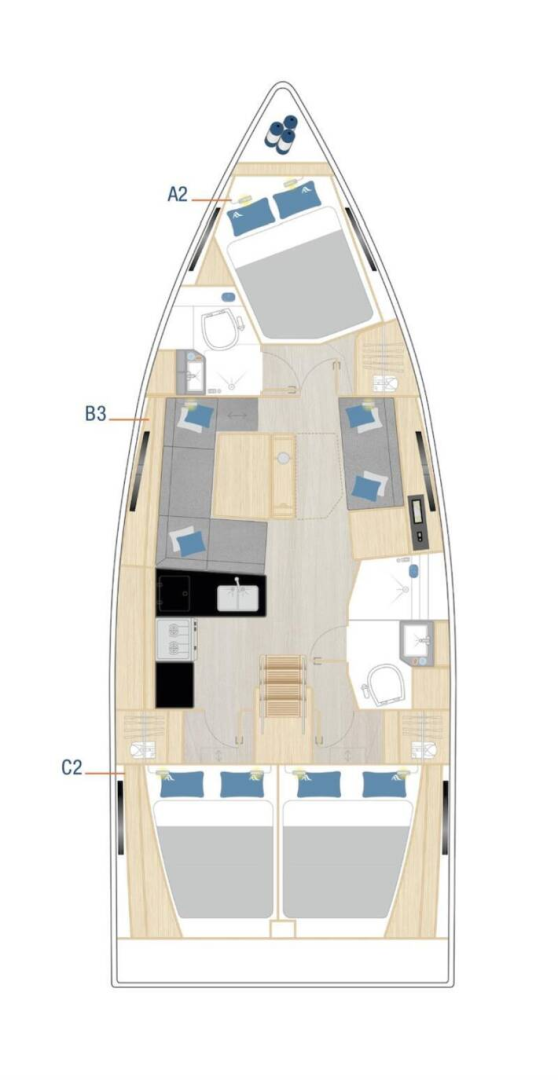 Location à Kaštela - Hanse Hanse 360 sur SamBoat