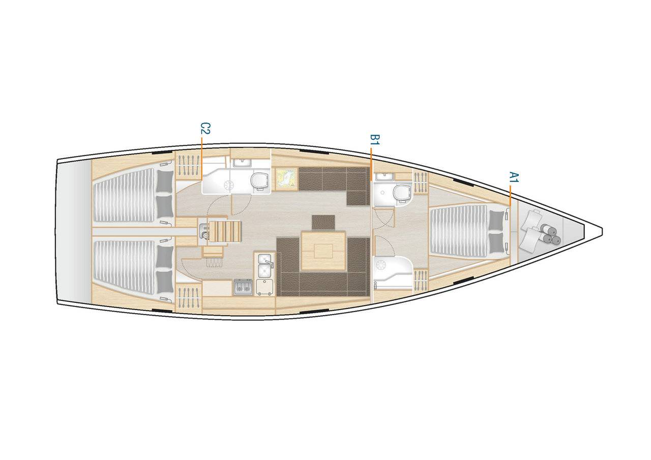 Location Voilier à Seget Donji - Hanse Hanse 458