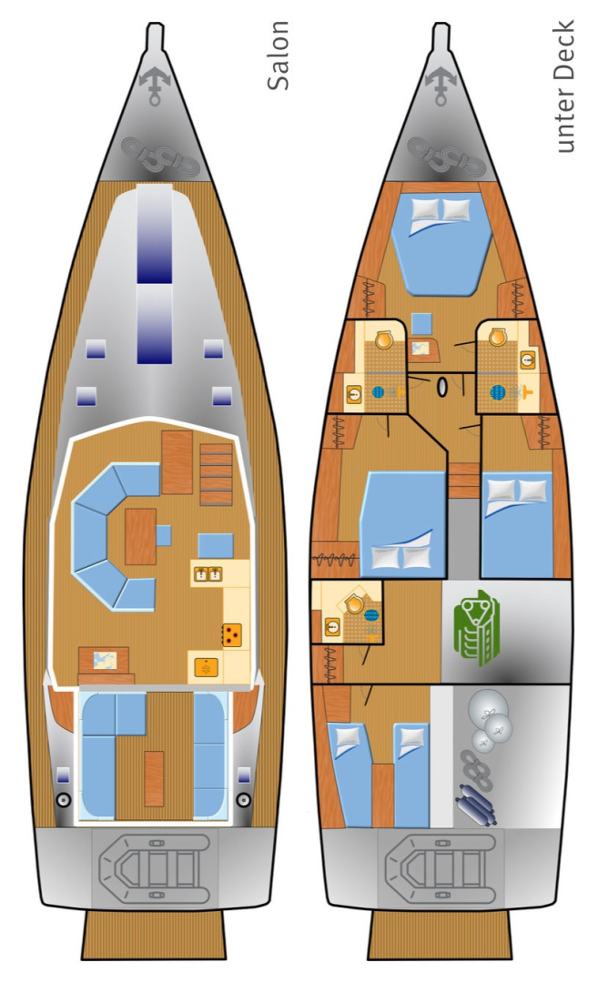 Location bateau Hanse Moody 54 DS à Can Pastilla sur Samboat