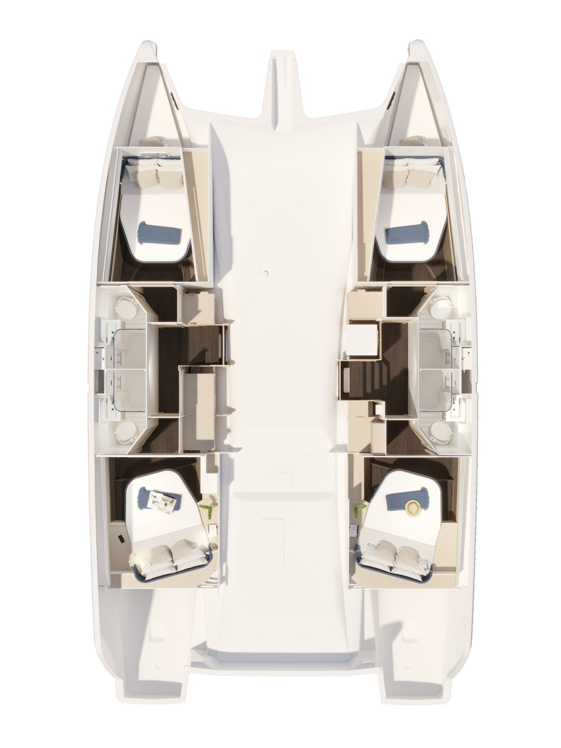 Location bateau Pula pas cher Fountaine Pajot FP 44 Quatuor - 4 + 2 cab.