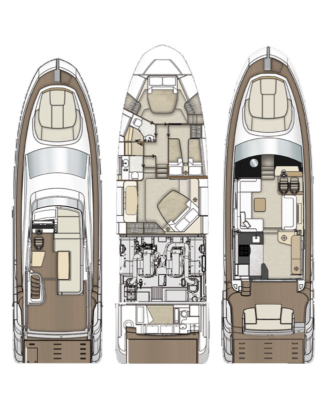 Azimut Azimut 55 Fly a louer à Kaštela