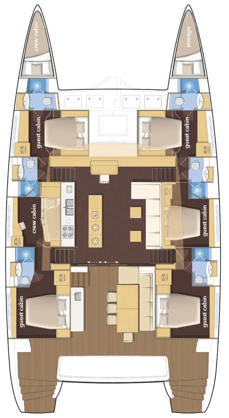 Location Catamaran Lagoon avec permis
