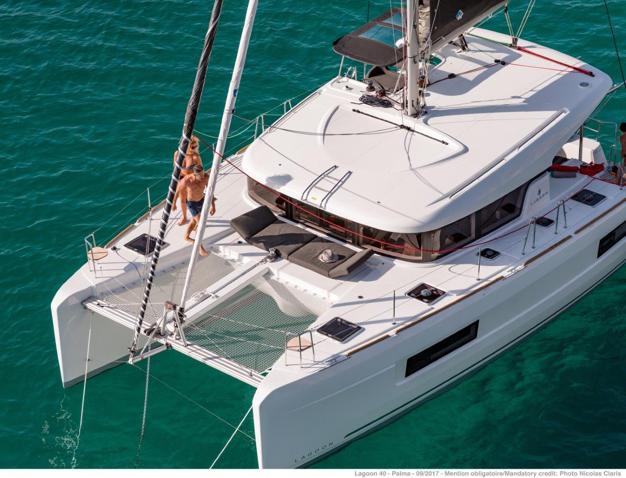 Lagoon 40 eco solar catamaran charter at Eden Island Marina, Seychelles