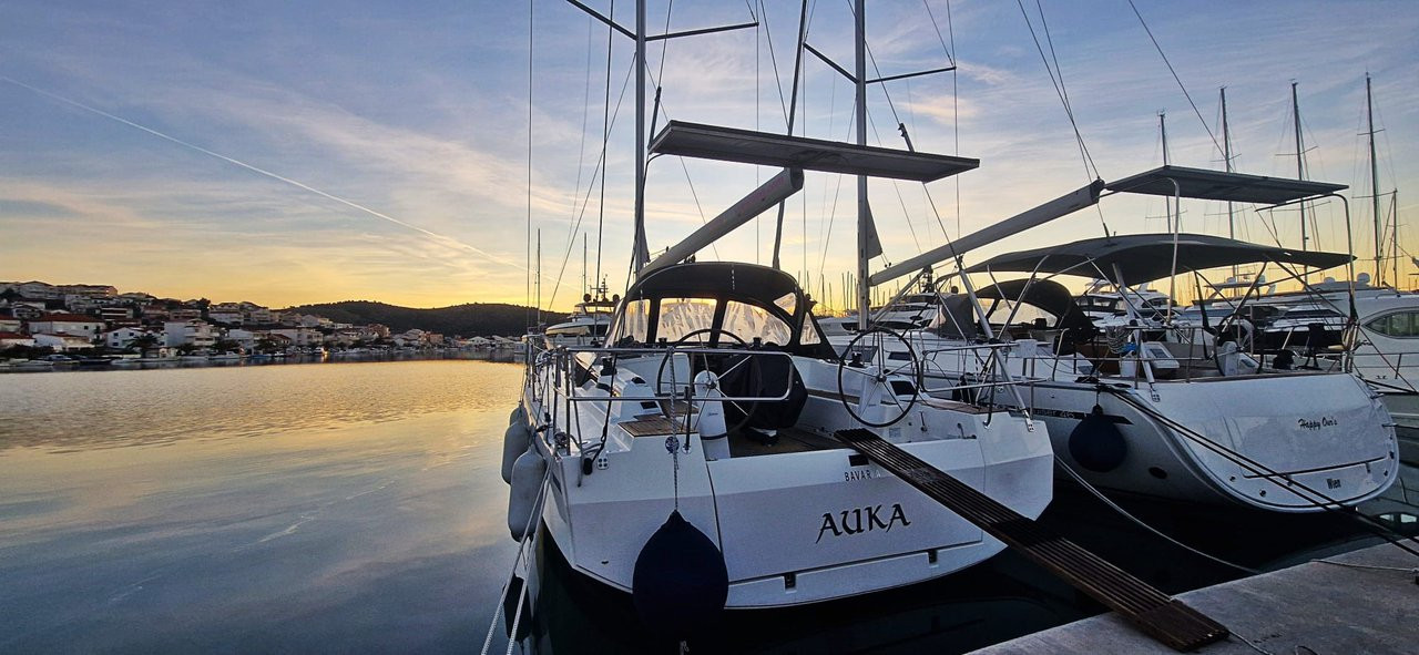 Bavaria C42 eco solar yacht charter from Marina Frapa, Rogoznica