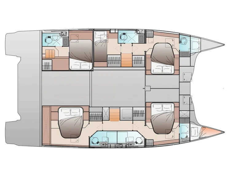 Location Catamaran Fountaine Pajot avec permis