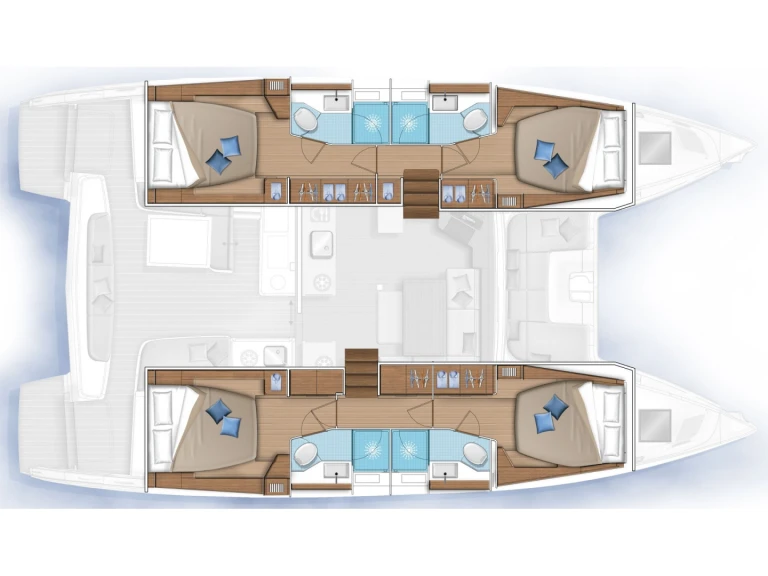 Location bateau Ribishi pas cher Lagoon 46 Luxe A/C
