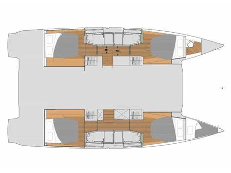 Location Catamaran à Ribishi - Fountaine Pajot Elba 45 - Premium A/C