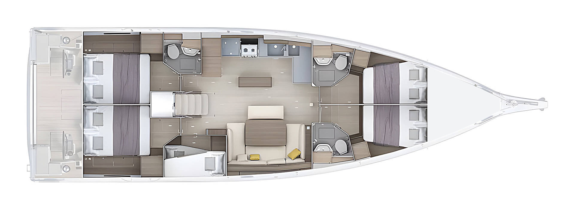 Location à Biograd na Moru - Bénéteau Oceanis 52 - 5. cab. sur SamBoat