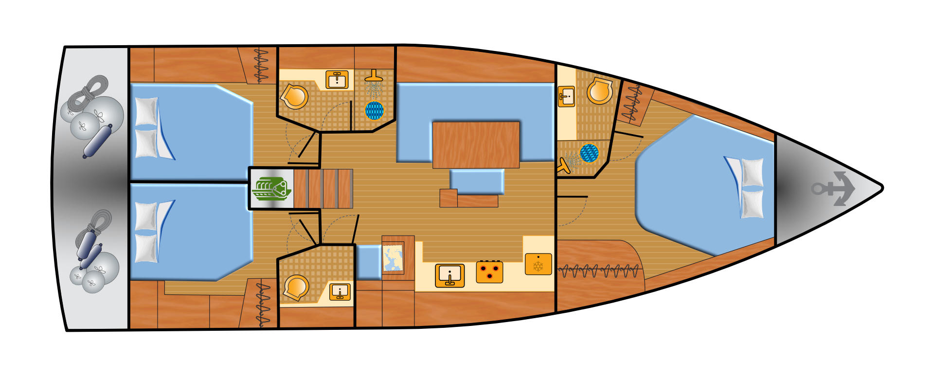 Location bateau Hanse Hanse 460 à Rogoznica sur Samboat