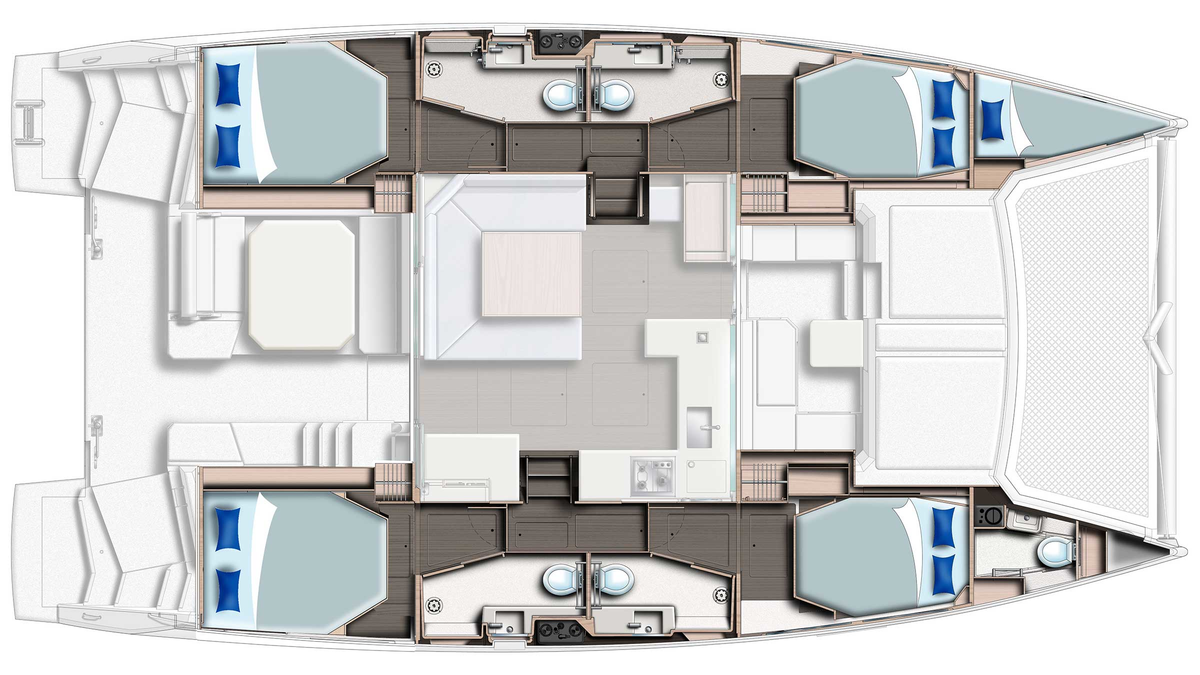 Location bateau Saint-George pas cher Leopard 45