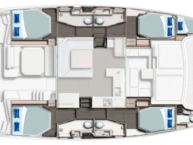Location bateau Saint-George pas cher Leopard 45