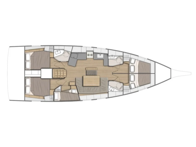 Bénéteau Oceanis 46.1 a louer à Olbia
