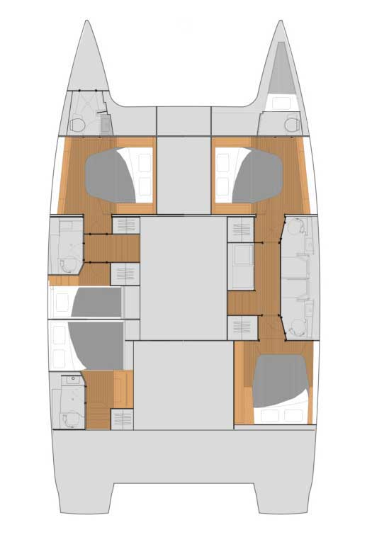 Location bateau Fountaine Pajot Tanna 47 à Biograd na Moru sur Samboat