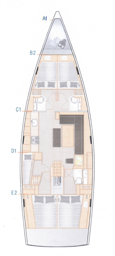 Hanse Hanse 508 a louer à Pula