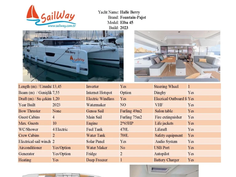 Location Catamaran Fountaine Pajot avec permis