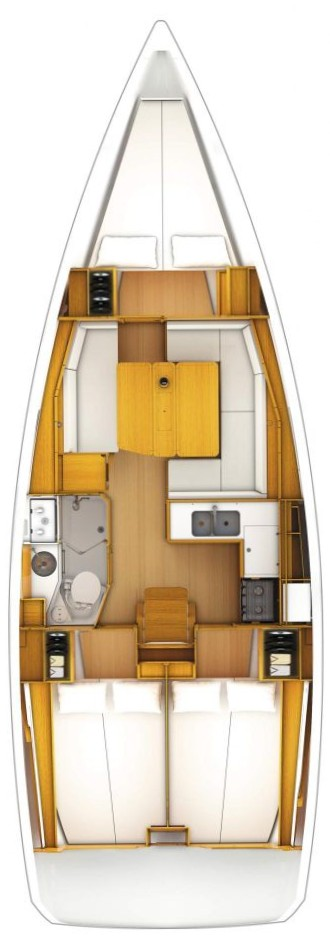 Location bateau Gouviá pas cher Sun Odyssey 389