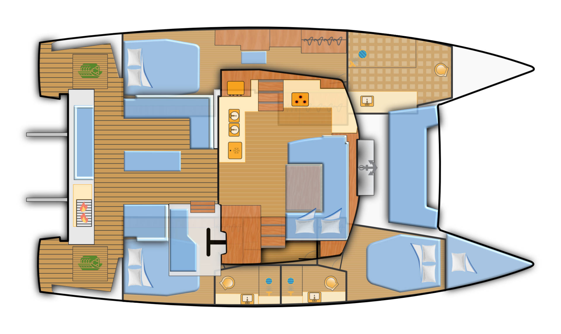 Fountaine Pajot Elba 45 a louer à Can Pastilla