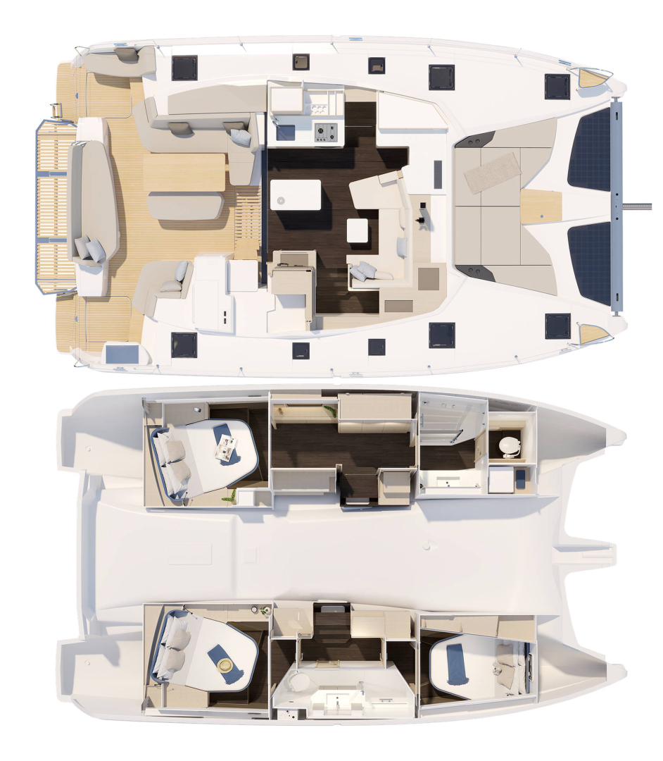 Location bateau Can Pastilla pas cher Fountaine Pajot FP 41 Maesto 3 