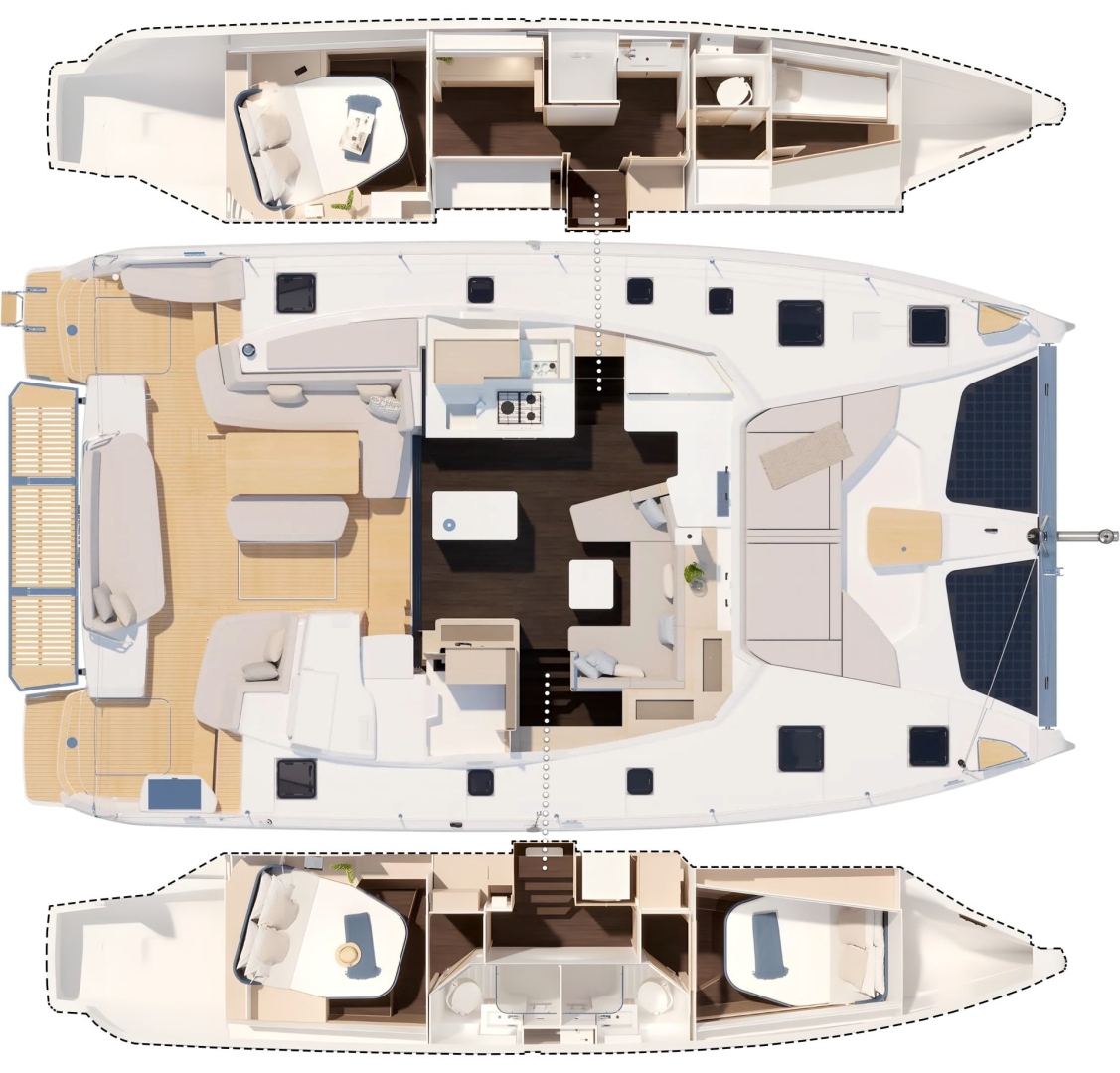 Location Catamaran Fountaine Pajot avec permis