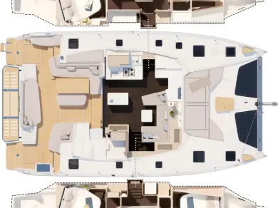 Location Catamaran Fountaine Pajot avec permis