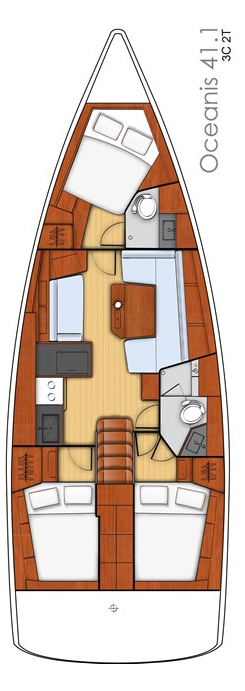 Location Voilier à Lefkáda - Bénéteau Oceanis 41.1