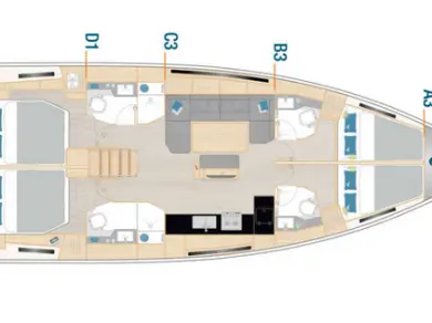 Location Voilier à Kaštela - Hanse Hanse 460