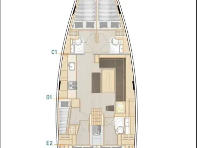 Location à Lefkáda - Hanse Hanse 508 sur SamBoat