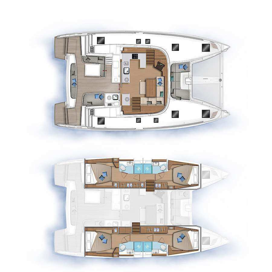 Location bateau Álimos pas cher Lagoon 46