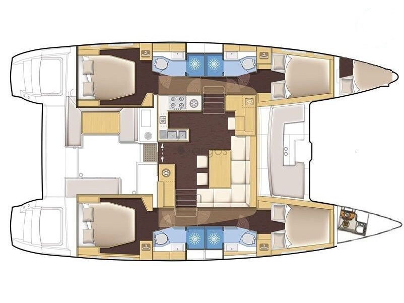 Location bateau Lefkáda pas cher Lagoon 450 F
