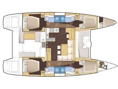 Location bateau Lefkáda pas cher Lagoon 450 F