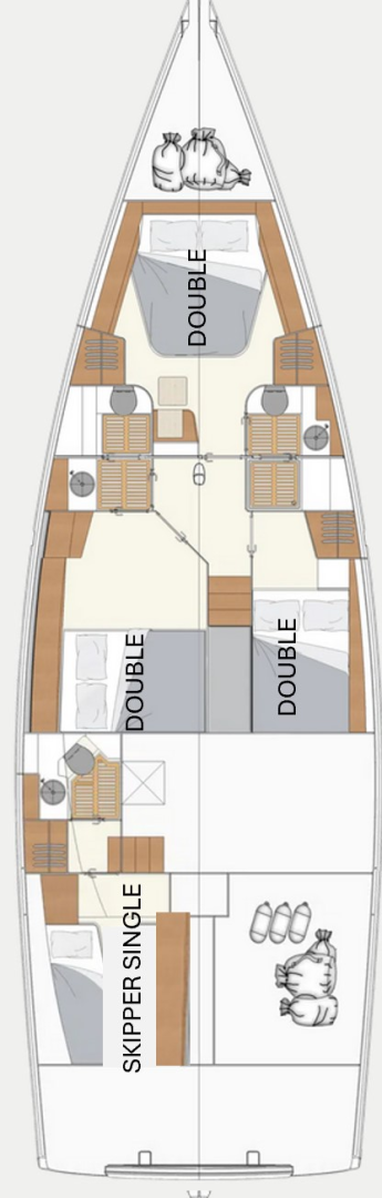 Location bateau Hanse Moody 54 DS à Gouviá sur Samboat