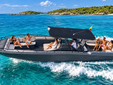 Bareboat Rental Motorboat Custom Made with a boat licence