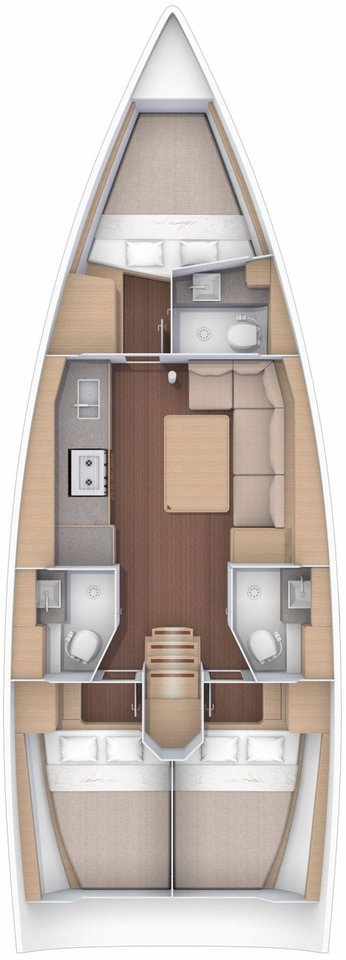 Location bateau Dufour Dufour 390 GL à Rhodes (Ville) sur Samboat