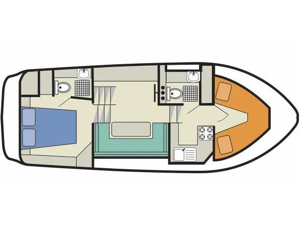 Le Boat Countess a louer à Saint-Gilles du Gard