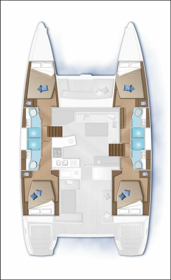 Location bateau Lagoon Lagoon 450 Sport Top à Pianottoli-Caldarello sur Samboat
